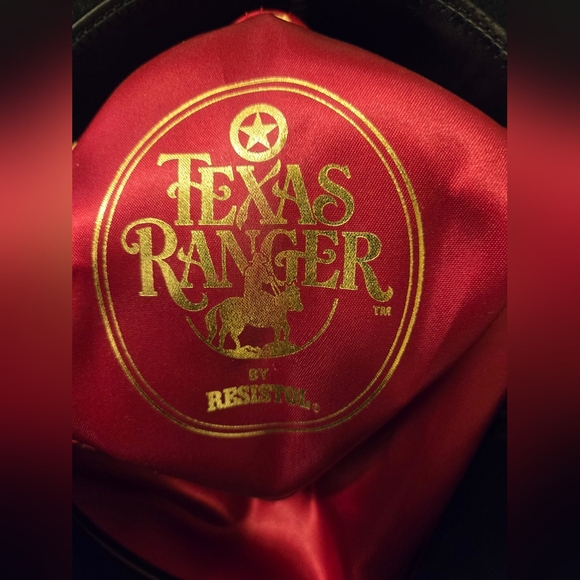 Resistol Texas Ranger  Black Hat XXX Premium Wool Size 7 3/8- 59 - Picture 9 of 16